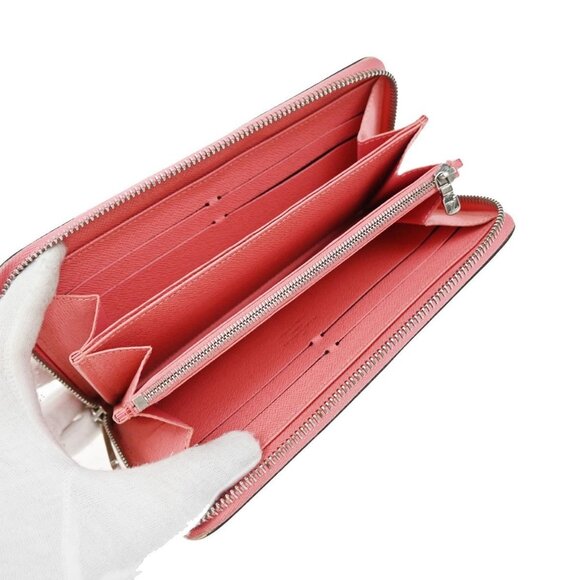 LOUIS VUITTON LV Logo Zippy Long Wallet Epi Leather Pink SHW M60663 65KB105 - Picture 9 of 14